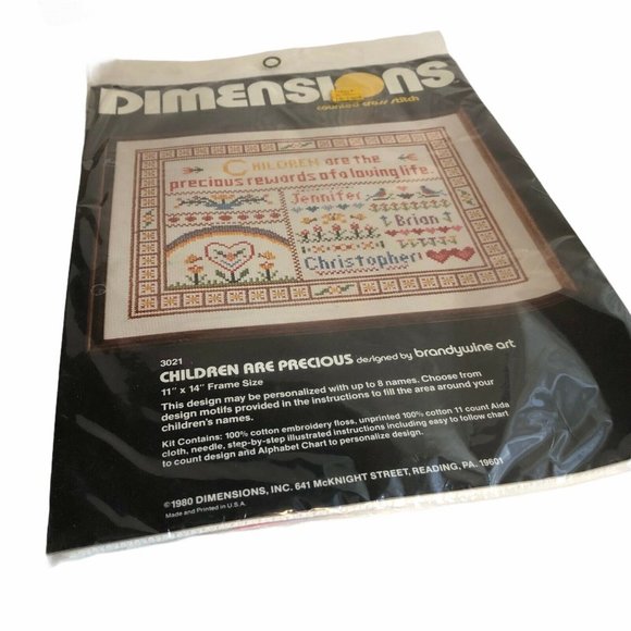 Vintage Dimensions Children are Precious Counted - Picture 2 of 8